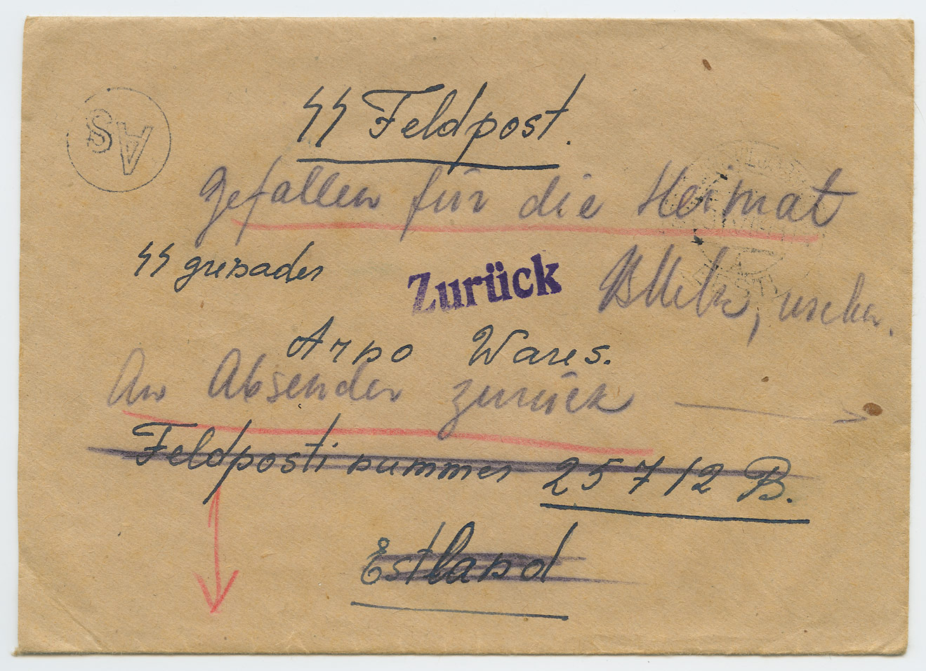 0476a-Gefallen-für-die-Heimat-Sinimäed-1944-postiajalugu-ee